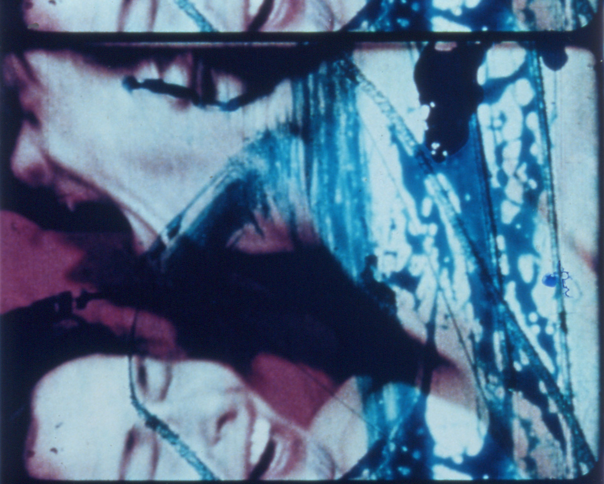 Laughing couple in filmstrip.